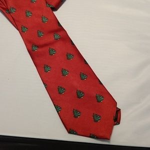 Vintage men's Christmas tie with small Christmas t